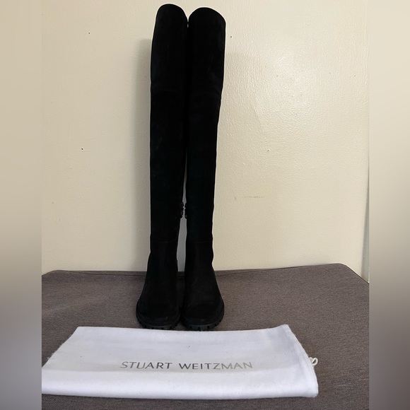 STUART WEITZMAN Amber Suede Over The Knee Boots - Picture 5 of 16